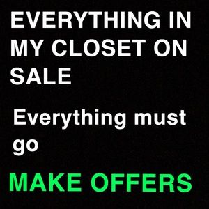 MAKE OFFERS ON MY CLOSET